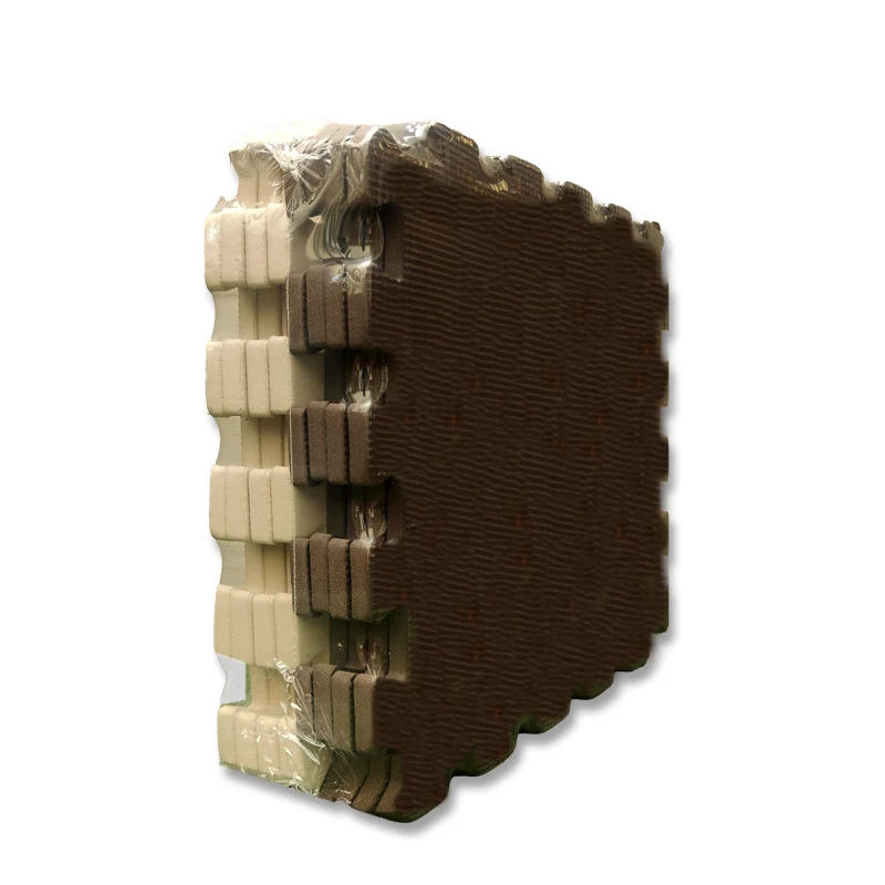 Tatami  Tatami Goma Eva Marrón y Beige | 30x30cm | 10mm | Paquete 9 unidades